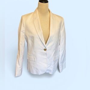 EUC - J. Crew White cotton Blazer